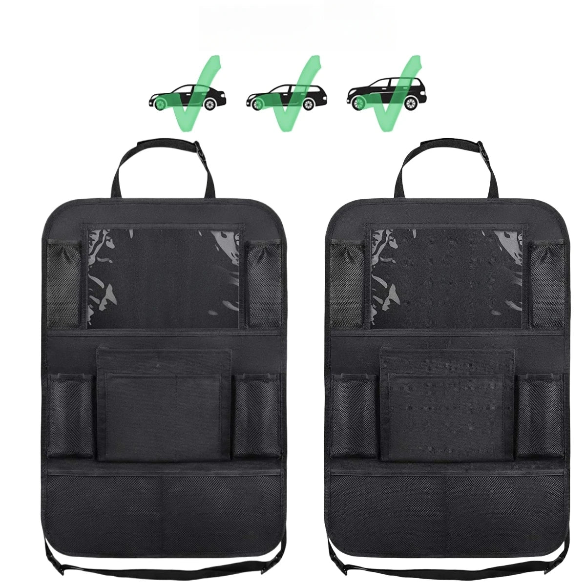 Car Seat Back Organizer - Tablet Holder & Storage for Backseat