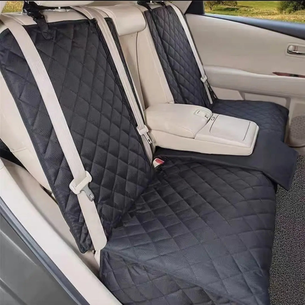 Dog Car Seat Cover - Waterproof Backseat Protector for Pets