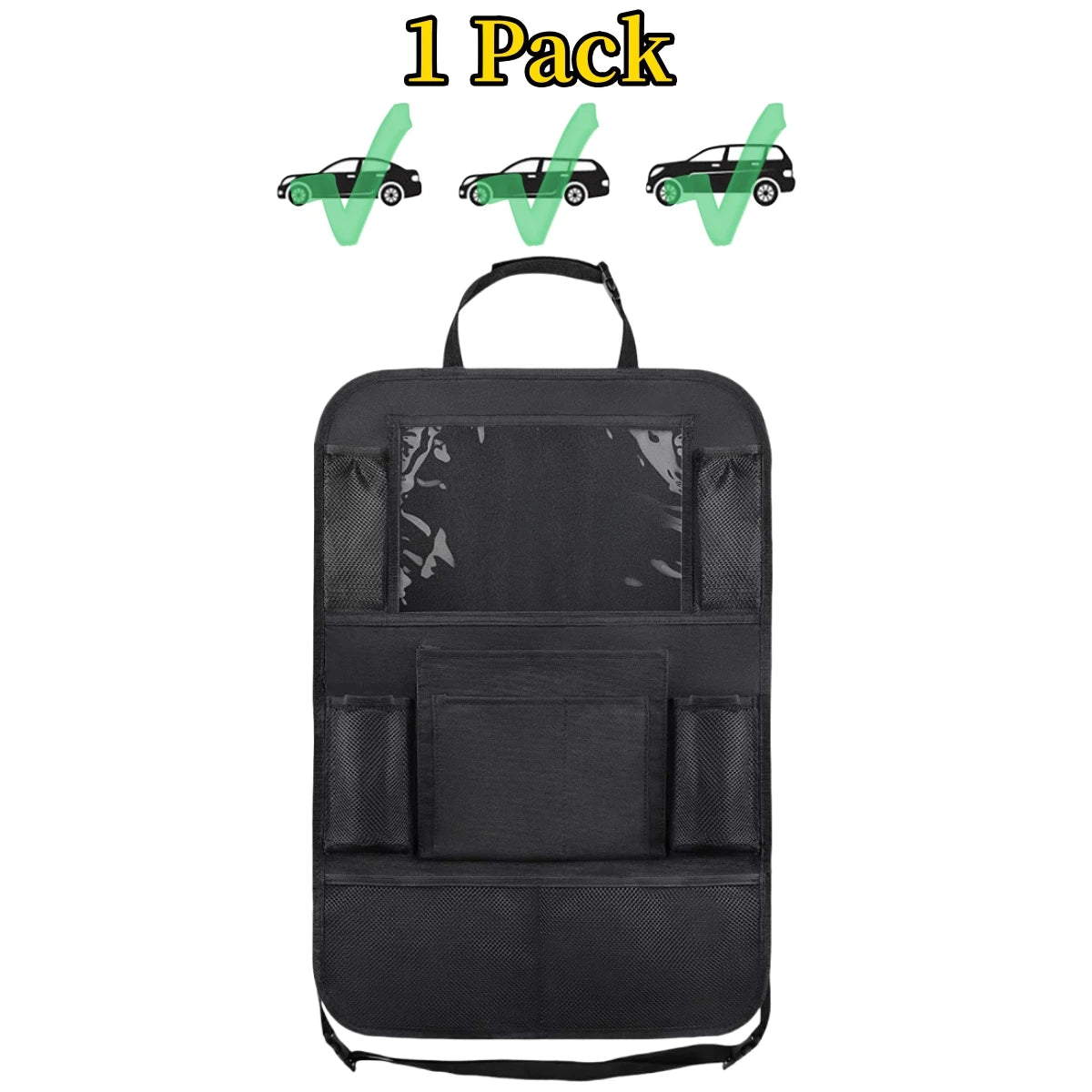 Car Seat Back Organizer - Tablet Holder & Storage for Backseat