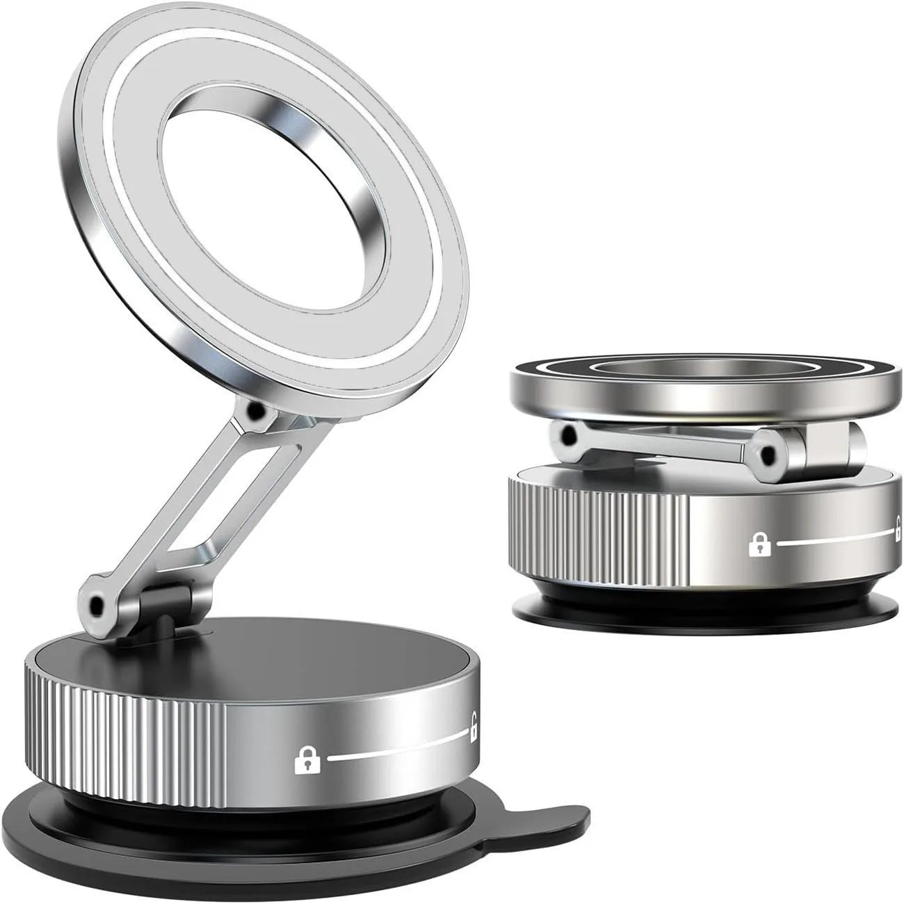 Car Phone Holder - 360° Magnetic Suction Mount for Dashboard & Windshield