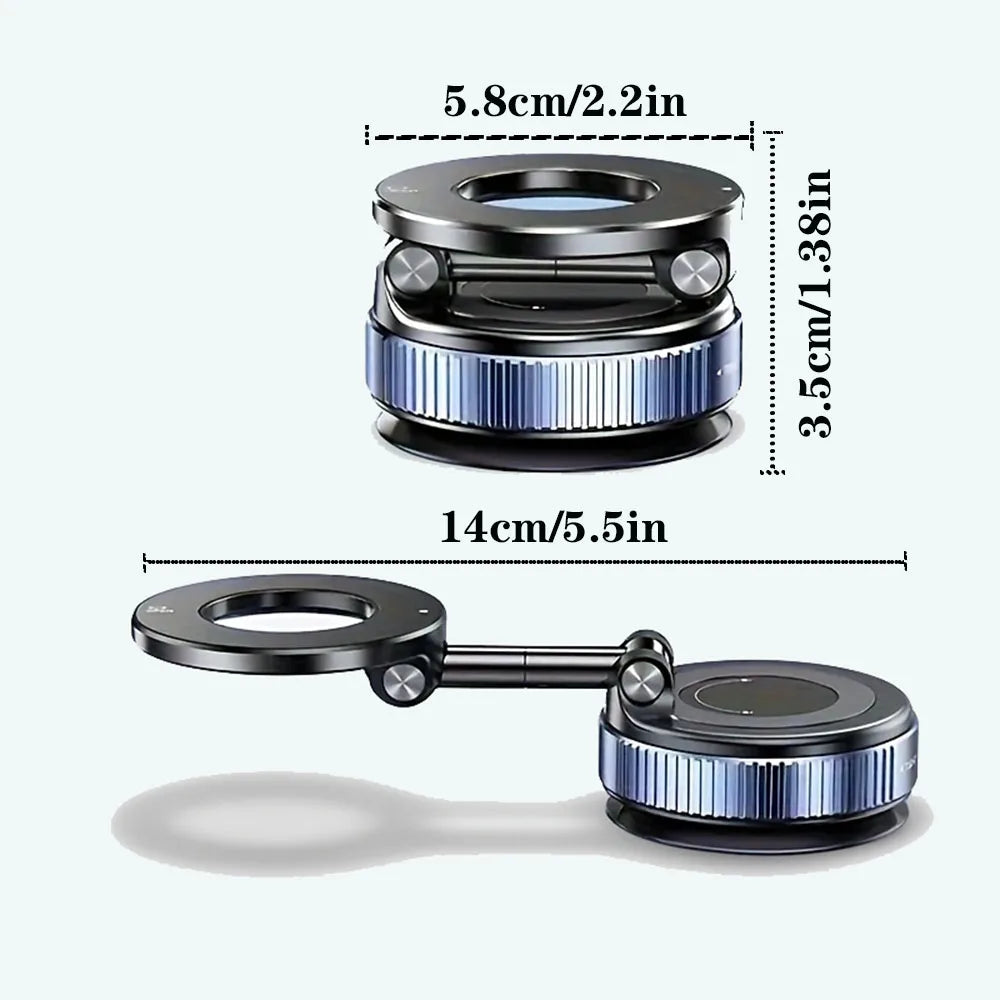 Car Phone Holder - 360° Magnetic Suction Mount for Dashboard & Windshield