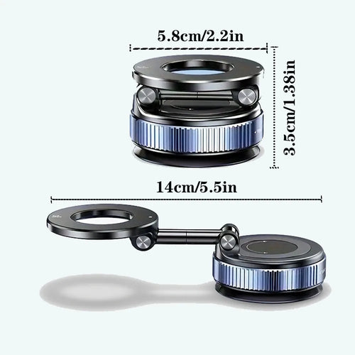 Car Phone Holder - 360° Magnetic Suction Mount for Dashboard & Windshield